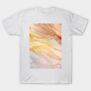 Abstract art in yellow and orange T-Shirt